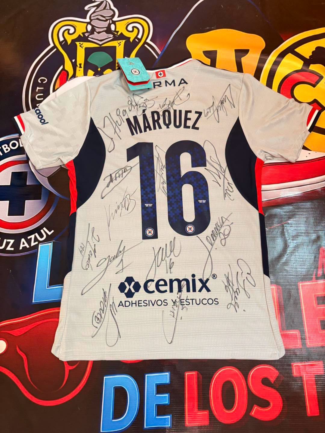 Jersey oficial número 16 de Jeremy Márquez firmada por el club